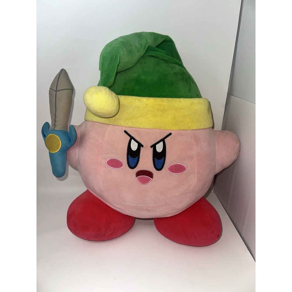 Just Toys Nintendo Kirby Cosplaying as Link Zelda 18" Big Jumbo Plush